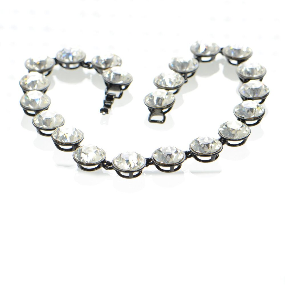 Kenneth Jay Lane Kjl Crystal Headlight Necklace - image 2